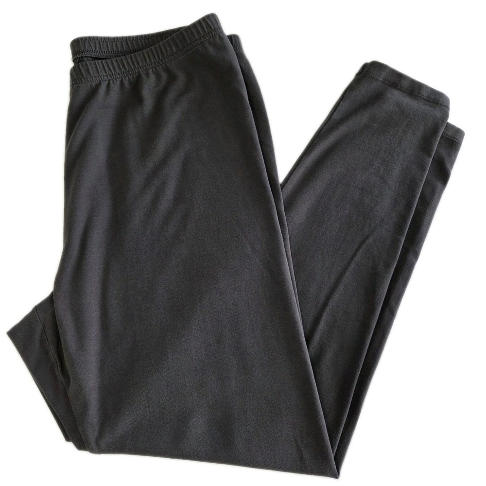 J.Jill Pima Ankle Leggings Lot of 2 Pairs Womens Large Gray Black Stretch - Picture 5 of 9
